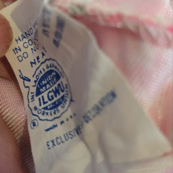 Vintage 1990s Candlesticks Funky Neon Floral Pink Swimwear - Picture 4 of 6